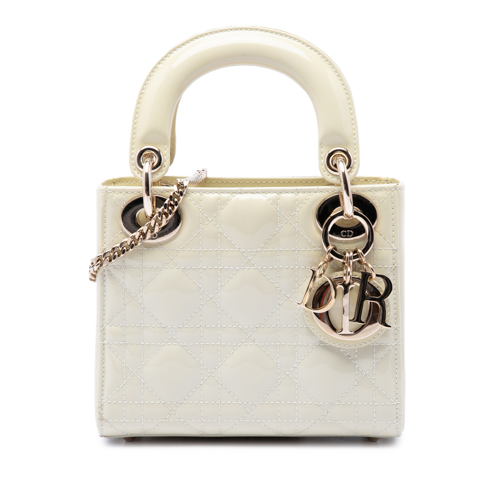 Pre-Loved Dior Mini Patent Cannage Lady Dior